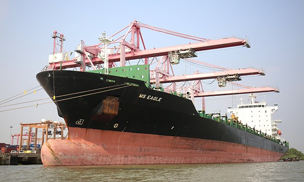 Tàu MS EAGLE, dài 222 mét, tải trọng 40,000 DWT, tương đương 40.000 tấn trọng lượng
